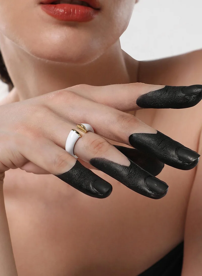 Sohi  Adjustable Contemporary Artificial Finger Ring Jewellery for Women | Best Price UAE