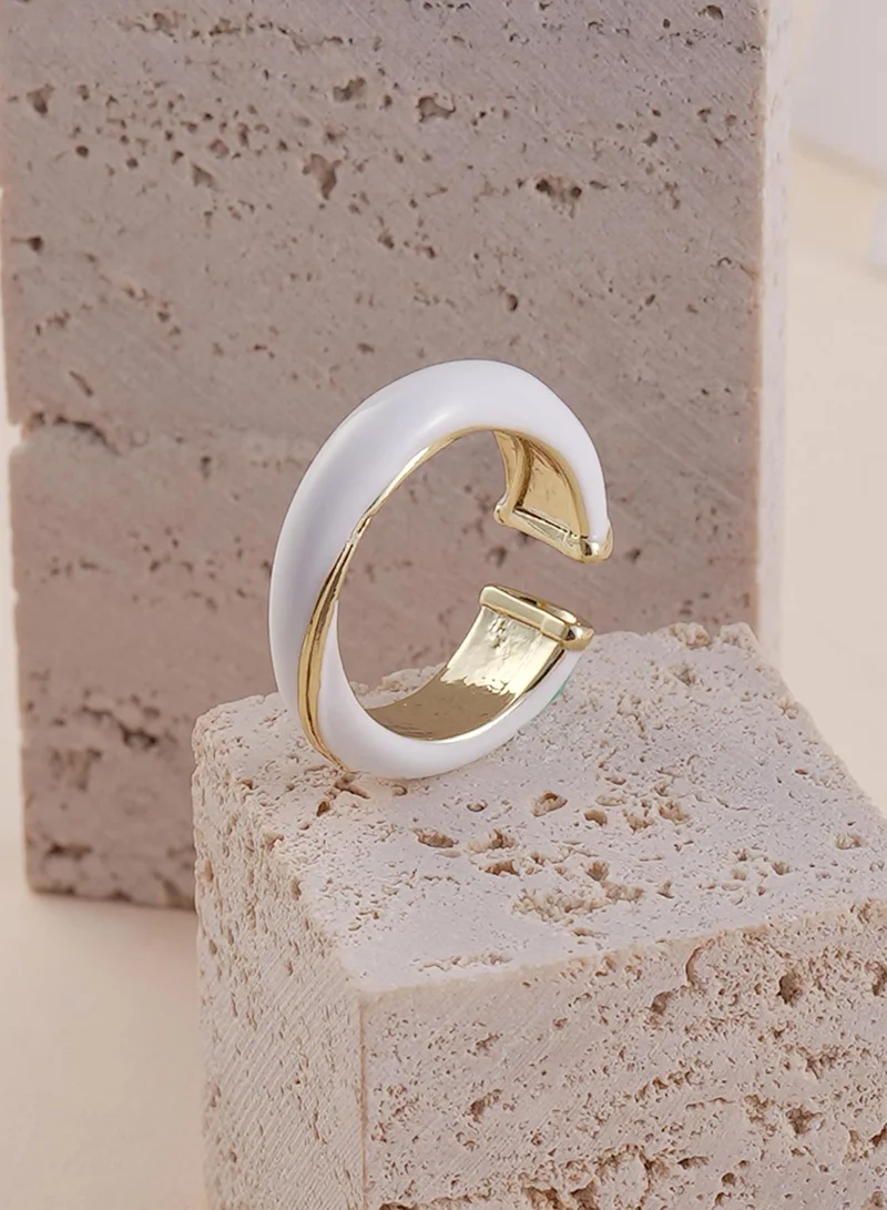 SOHI Adjustable Contemporary Artificial Finger Ring Jewellery