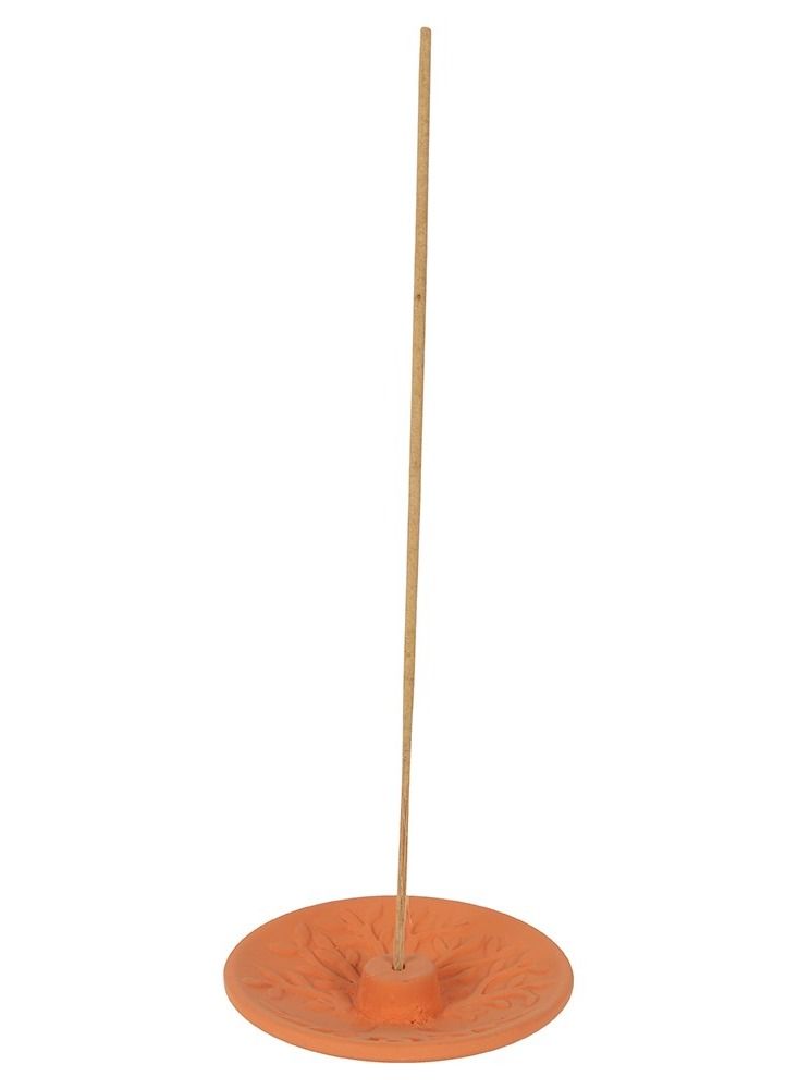 TREE OF LIFE TERRACOTTA INCENSE PLATE - Image 2