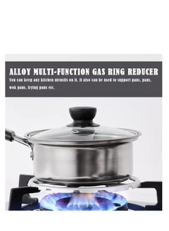 SYOSI 2 Pcs Alloy Multi-Function Gas Ring Reducer Universal Hob Ceramic Pan Supports Alloy Multi-Function Trivets Stove Top Gas Ring Reducer for Cooker Heat Simmer Coffee Pots  - Image 2