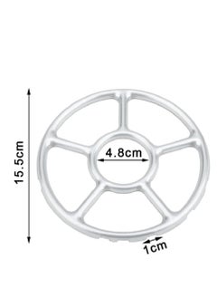 SYOSI 2 Pcs Alloy Multi-Function Gas Ring Reducer Universal Hob Ceramic Pan Supports Alloy Multi-Function Trivets Stove Top Gas Ring Reducer for Cooker Heat Simmer Coffee Pots  - Image 4