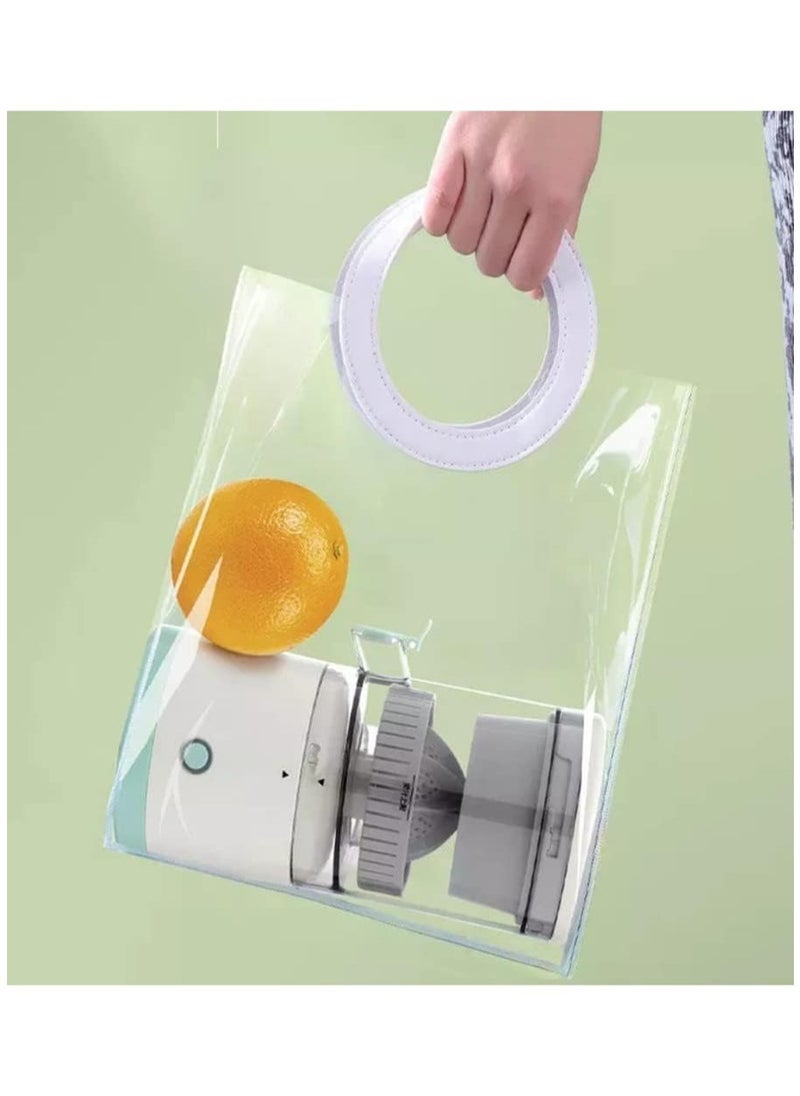 Electric Citrus Juicer, Portable Rechargeable Powerful Electric Juicer Cordless Fruit Juicer, Multifunctional 1-Button Easy Press Lemon Orange Squeezer Machine for Home & Travel Blender