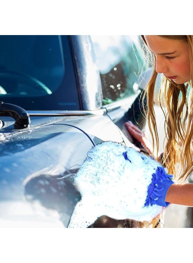 Generic 2 Pieces Car Wash mitt Microfiber Chenille Auto Vehicle Cleaning Gloves, Scratch-Free, Lint-Free, Ultra-Soft, Wet or Dry Use  - Image 4