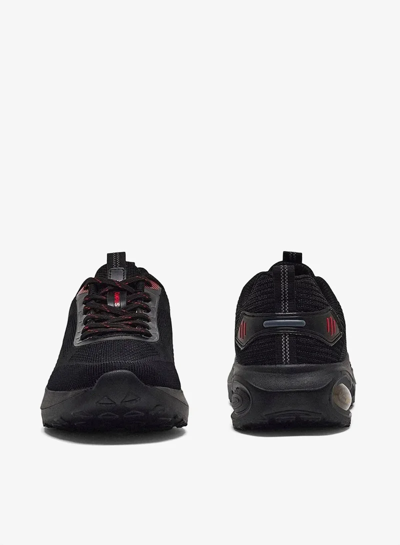 CAMPUS Blk/Red Men’s Black Lace-Up Sports Shoes – Modern Dual-Tone Look Shoes with Airy Comfort Fit for Men | Best Price UAE