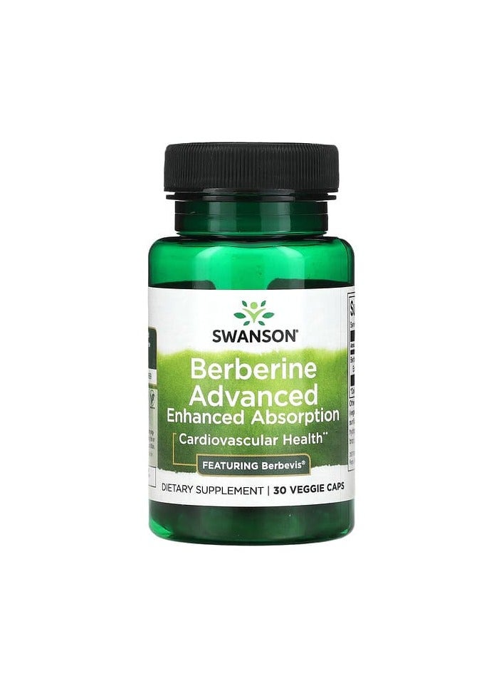 SWANSON Berberine Advanced Enhanced Absorption, 30 Veggie Caps 
