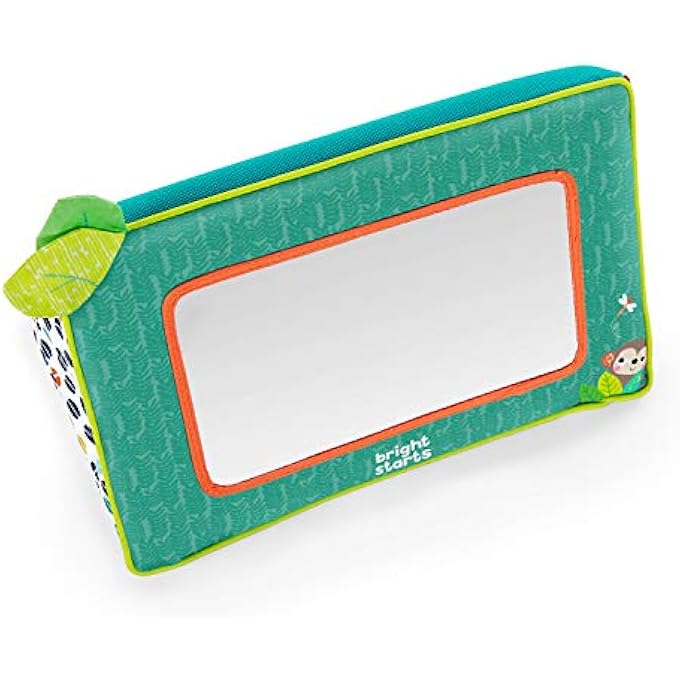 SIT & SEE SAFARI FLOOR MIRROR - GREEN - 0-36 MONTHS - BABY SAFE MIRROR - COLORFUL FABRIC - Image 5