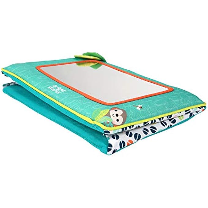 SIT & SEE SAFARI FLOOR MIRROR - GREEN - 0-36 MONTHS - BABY SAFE MIRROR - COLORFUL FABRIC - Image 3