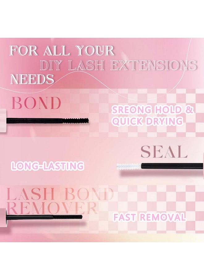 FADLASH - FADLASH Lash Extension DIY Kit Lash Clusters D Curl Cluster Lashes with Lash Bond and Seal Cluster Lashes Glue Remover Lash Tweezers for DIY Eyelash Extension at Home（Kit 60D+80D-0.07D-12-18MIX） - Image 1