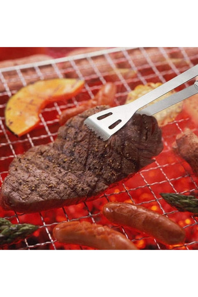 Toby's 5Pcs Stainless Steel BBQ Grill Tool Set Camping Accessories Cooking - Image 5