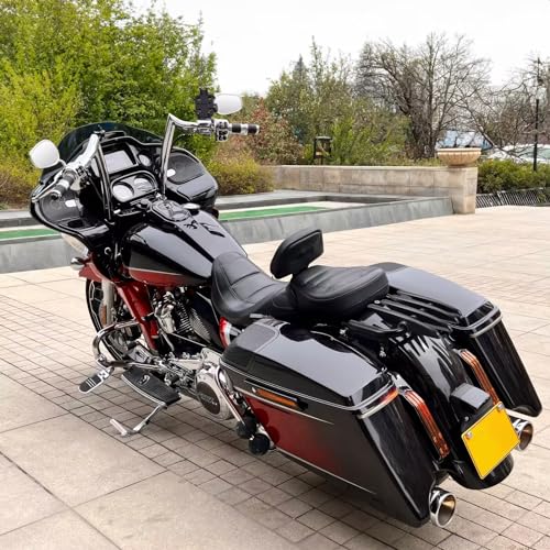 FIASRAC Motorcycle Luggage Rack Luggage Support Shelf for Harley Touring Street Glide Road King Electra Glide 2009-2024 (Gloss Black) - Image 3