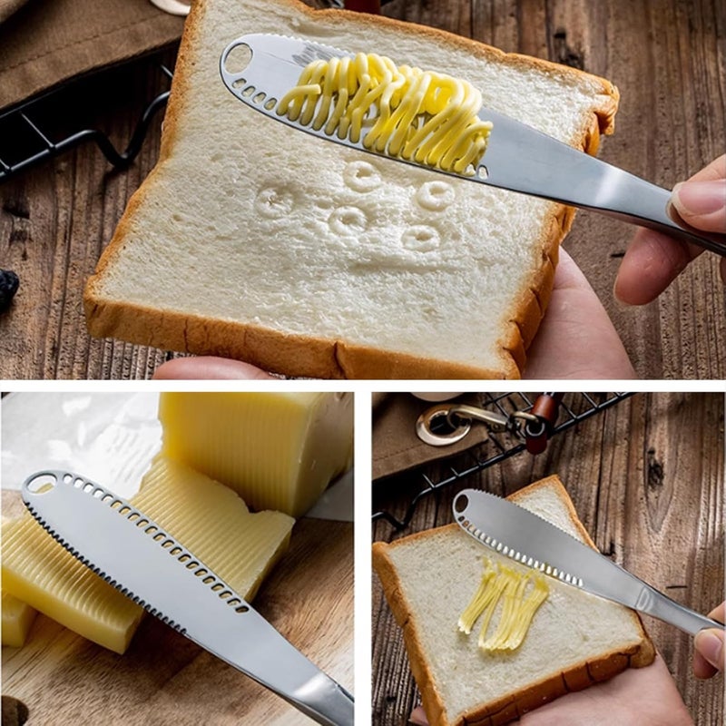 Pujito 2Pcs Butter Spreader Knife 8inch for Cold Butter Butter Slicer, Butter Curler, Butter Grater, Butter Blade - Image 3