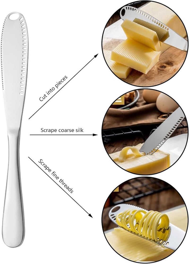 Pujito 2Pcs Butter Spreader Knife 8inch for Cold Butter Butter Slicer, Butter Curler, Butter Grater, Butter Blade - Image 4