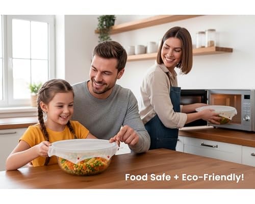 Smartwares Microwave Spatter Screen, Reusable, Non-Stick Mesh, Folds Flat, 13 Inch Splatter Guard, BPA Free, Tested Food Contact Safe, Made in the USA. Red Beads - Image 2