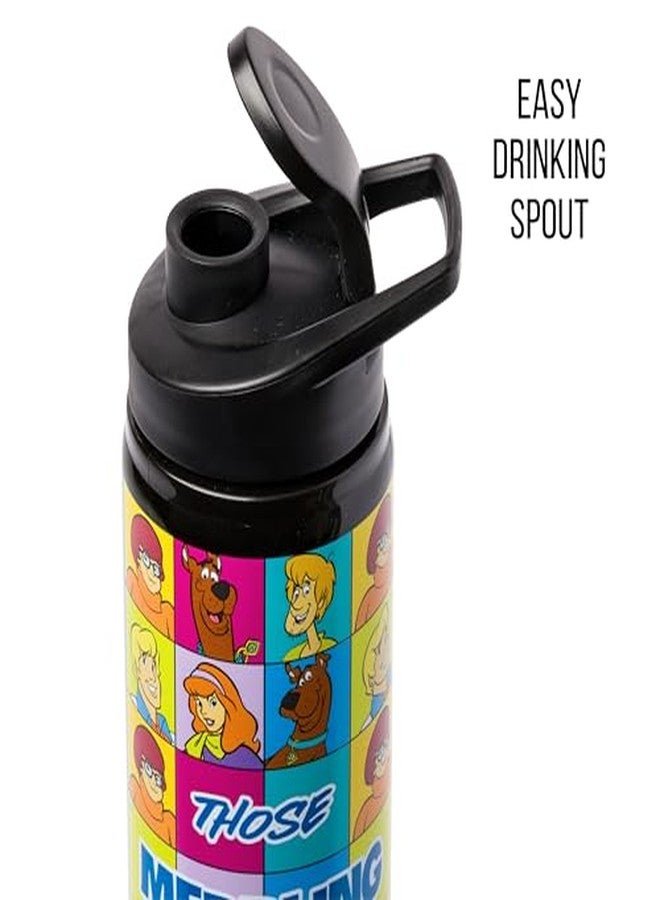 سيلفر بوفالو زجاجة مياه من الفولاذ المقاوم للصدأ من سيلفر بافالو سكوبي دو "هؤلاء الأطفال المتطفلون!"، مزينة بشخصيات سكوبي دو، وفريد، وفيلما، وشاغي، ودافني، سعة 25 أونصة. - Image 4
