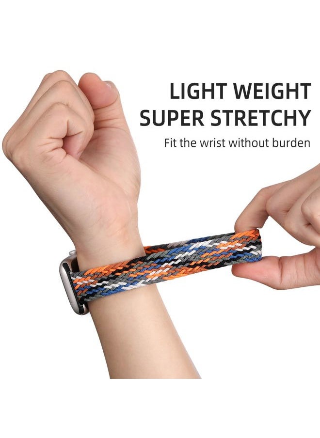 Lerobo - 2 Pack Stretchy Solo Loop Compatible for Apple Watch Band 45mm 44mm 42mm Series 3/ 49mm Men Women,Braided Sport Nylon Wristbands for Ultra/Ultra2 Watch Series 10 46mm/ 9 8 7 6 5 4 3 SE 2 1 - Image 1