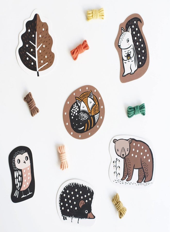 وي جاليري بطاقات ربط الخشب من وي جاليري، لوحة خياطة ولعبة سفر للأطفال الصغار ومرحلة ما قبل المدرسة، لعبة تنمية المهارات الحركية الدقيقة، نشاط تعليمي للأطفال مستوحى من مونتيسوري للأعمار من 3 سنوات فما فوق - Image 5