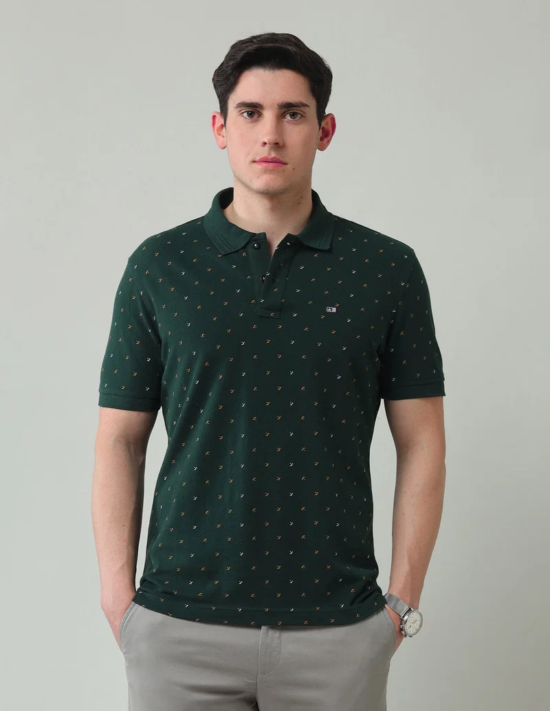 All Over Printed Regular Fit Polo Shirt