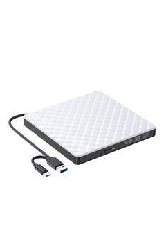 External DVD Drive, USB 3.0 CD/DVD +/-RW Drive Portable CD DVD Player Burner Reader Writer, Slim Optical CD ROM Drive for Laptop Desktop PC Linux Apple Mac OS Macbook Pro Windows 11/10