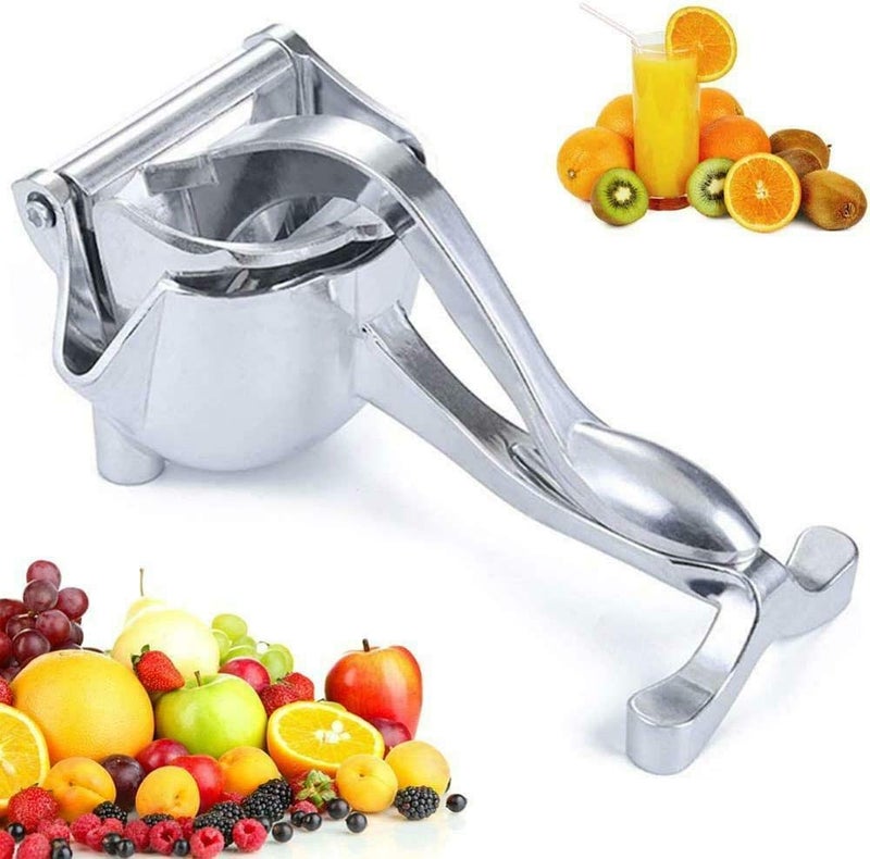 UNLOCK Aluminium Alloy Material Manual Hand Fruit Lemon Orange Squeezer Juicer Juice Extractor Tool Pack of 1 - Image 1