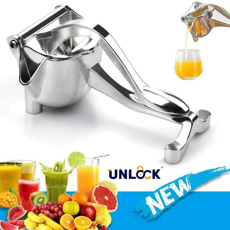 UNLOCK Aluminium Alloy Material Manual Hand Fruit Lemon Orange Squeezer Juicer Juice Extractor Tool Pack of 1 - Image 2