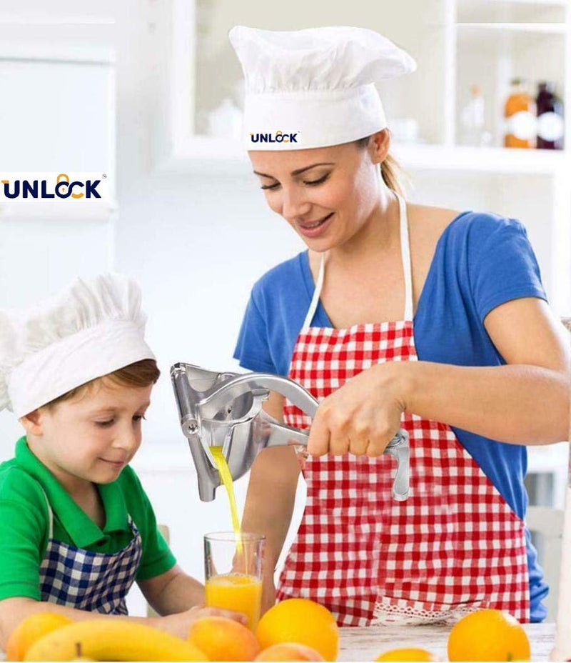 UNLOCK Aluminium Alloy Material Manual Hand Fruit Lemon Orange Squeezer Juicer Juice Extractor Tool Pack of 1 - Image 4