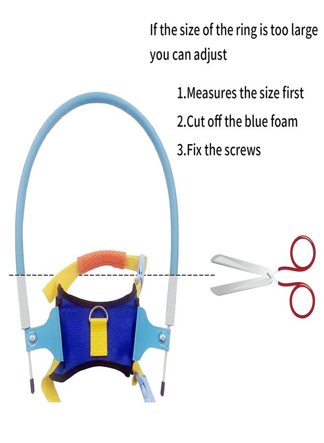Terizger Blind Pet Anti-Collision Ring，Pet Safety Harness for Blind Dogs Protective Guide Training Vest Ring (XS) - Image 3