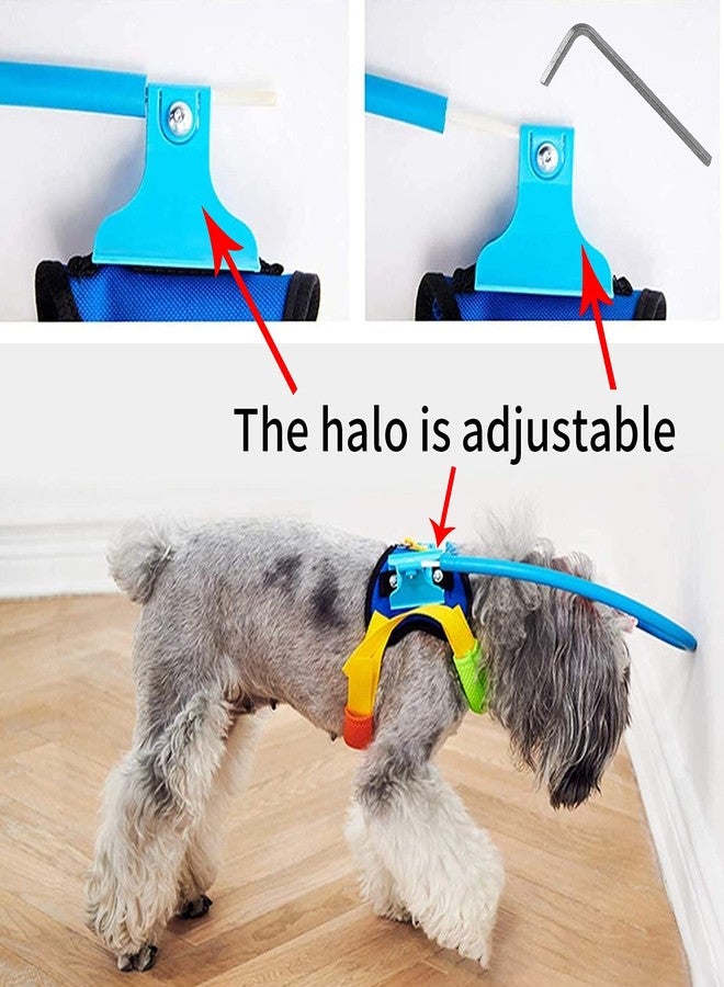 Terizger Blind Pet Anti-Collision Ring，Pet Safety Harness for Blind Dogs Protective Guide Training Vest Ring (XS) - Image 2