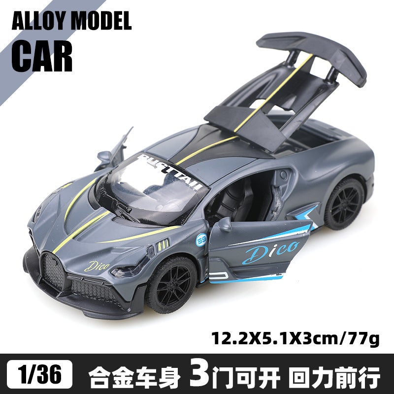 Bulk 1:36 Alloy Model Cars, Kids Pull Back Toy Vehicles, Boys Race Car Decor Gift[Bubble Bag] divo racing version Gray [Bubble Bag] divo racing version Gray 
