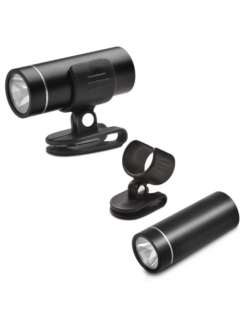 Mini Working Flashlight, 2 Pcs Portable LED Shoe Light, Flashlight with Clip, Rechargeable Adjustable 200 Lumens for Camping, Hiking, Emergency, Hurricane, Fishing, Power Outage - Image 5