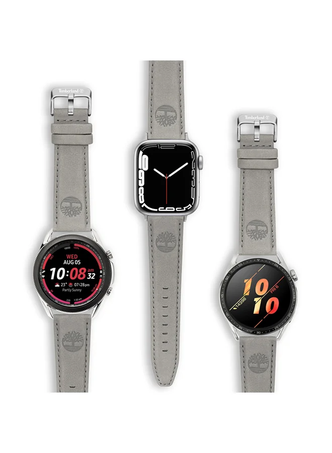 تمبرلاند Universal Replacement Leather Strap For Men And Women Compatible With Apple Watch Series 3-9, SE, Ultra, Ultra 2 (42-44-45-50), Samsung, Huawei Or Quartz Watch With Lug Width Of 22mm