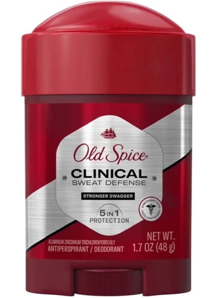 أولد سبايس مزيل العرق كلينيكال سويت ديفينس للرجال، 72 ساعة، قوة إضافية 48 جم - Image 1