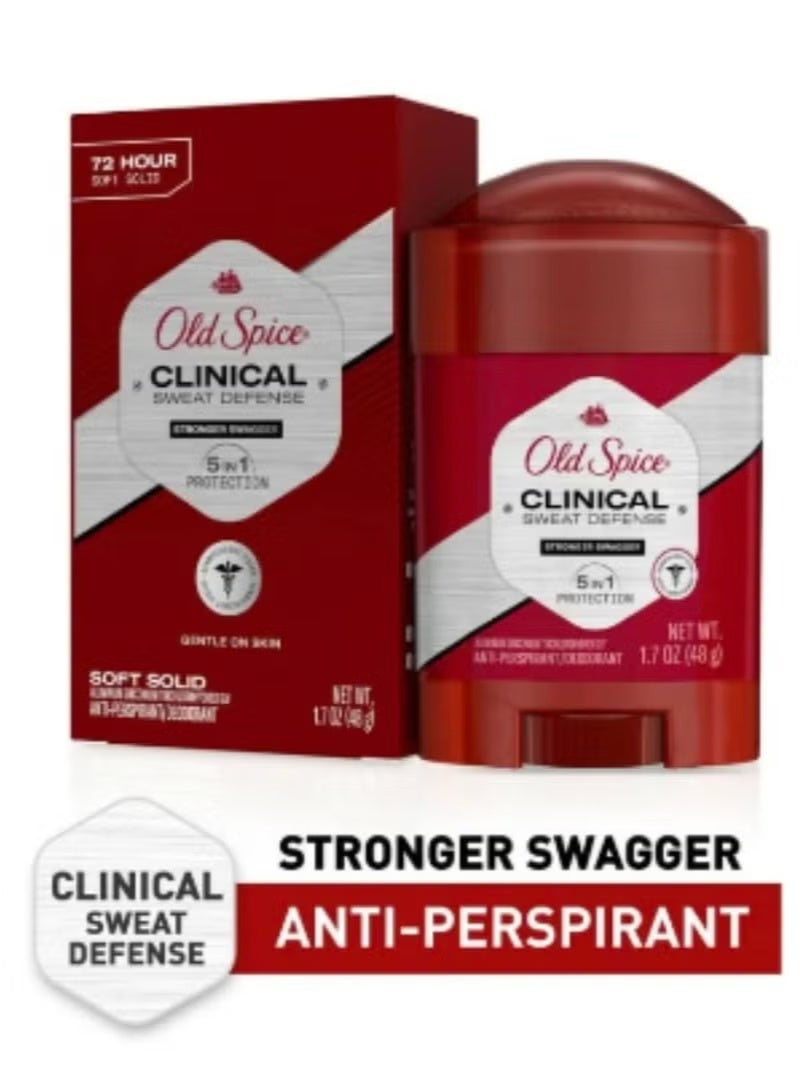 أولد سبايس مزيل العرق كلينيكال سويت ديفينس للرجال، 72 ساعة، قوة إضافية 48 جم - Image 2