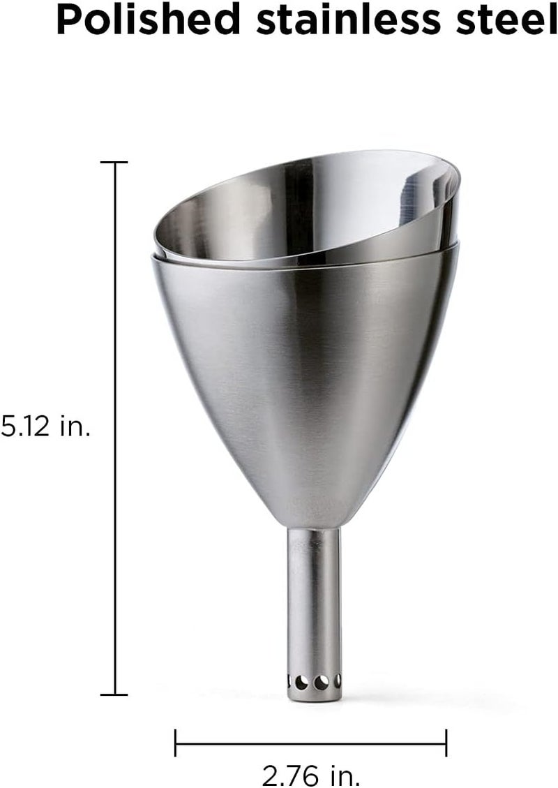 rabbit Wine Aerator Shower Funnel with Sediment Strainer, Stainless Steel - Image 2