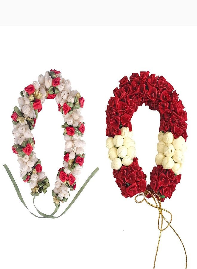 Arooman™ Flower Mogra Gajra/Hair Gajra for Girls Hair Styling, Hair Accessories (Pack-02,Color-Multi) M12190967 - Image 1