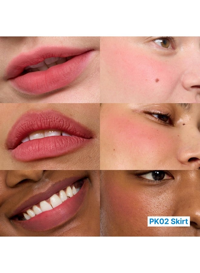 fwee fwee Blurry Pudding Pot | Airbrushed Blush & Lip, Buildable Pigment, Long-lasting, Lightweight, Easy to Blend, Natural Soft Matte Finish - Skirt (Peachy Pink) | 0.17 oz - Image 1