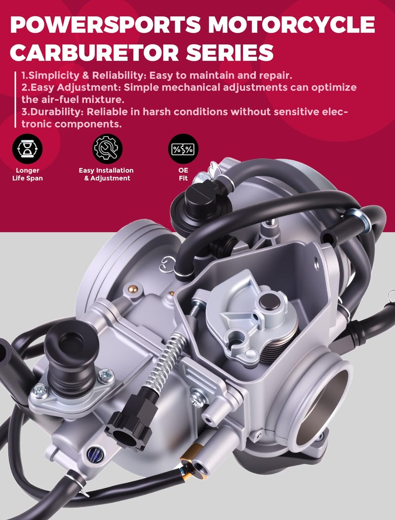 OLIFANT Carburetor For Honda Foreman 500 2005-2011 TRX500TM TRX500FPM TRX500FPE TRX500FM TRX500FE With Air Filter - Image 3