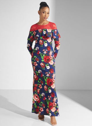 Printed Ruffle Sleeve Dress - pzsku/Z0F60DDFD157EFADF835AZ/45/_/1699983252/88dee498-a1ab-4b5c-a6d9-cf9565c7853f