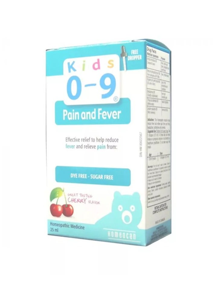 Homeocan Kids 0-9 Pain and Fever 25 mL  - Image 1