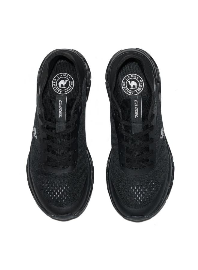 Camel Lightweight Breathable Men's Sports Walking Shock Absorption Rebound Running Shoes K16b60l8061 Black/silver Size 38 - Image 4
