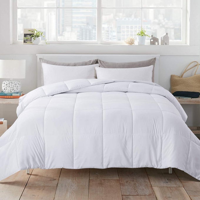 CONSCIOUS SERIES DOWNALTERNATIVE QUILTED REVERSIBLE COMFORTER FOR ALL WEATHER DOUBLE BED