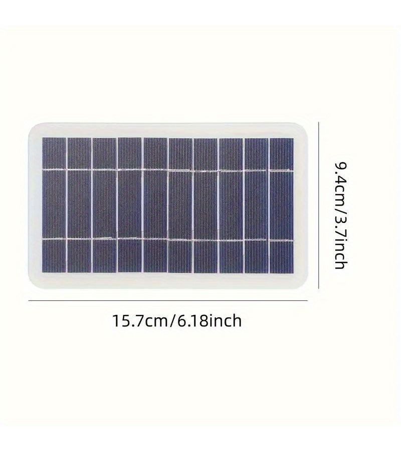 1 Pc USB Solar Panel For Outdoor Travel Camping Solar Driven With Female To Male USB Compatible With Mobile Phone Power Bank Flashlight Fan - Image 5