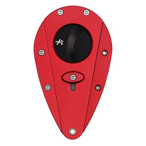 Xikar Xi1 Cigar Cutter, 440C Stainless Steel Blades with Rockwell HRC 57 Rating, 54 to 60 Ring Gauge, Double Guillotine Action, Red - Image 3
