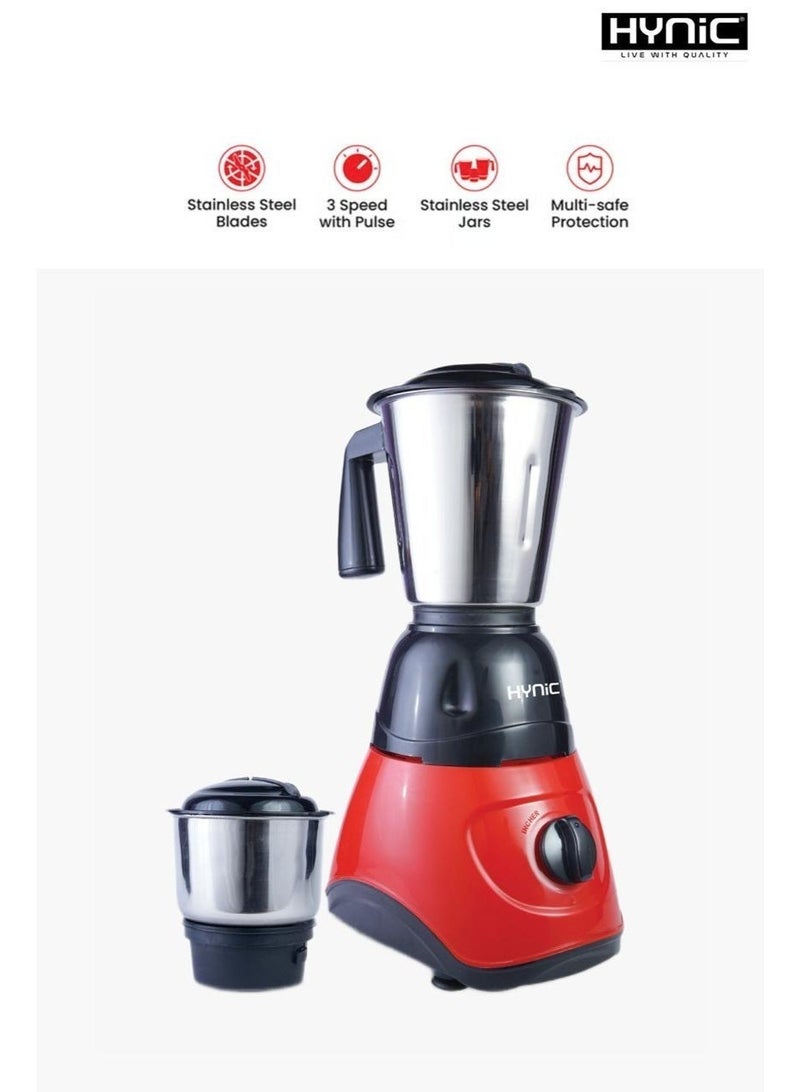 هاينك مطحنة خلاط ثقيلة 2 في 1 – محرك نحاسي بقوة 550 واط مع جرار من الفولاذ المقاوم للصدأ - Image 5