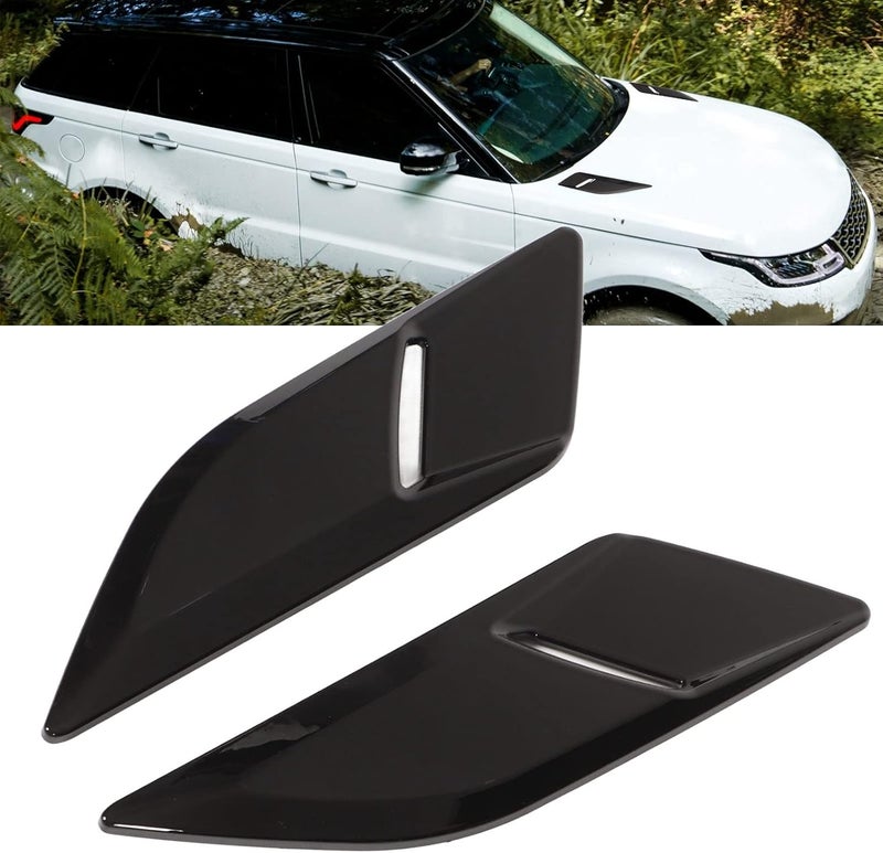 Pair Bonnet Air Outlet Trim Luxurious Decoration Cover for Land Fit for Rover Range Fit for Rover Sport L494 2014-2022 Easy to Install for DIY Enthusiasts (#1) - Image 2