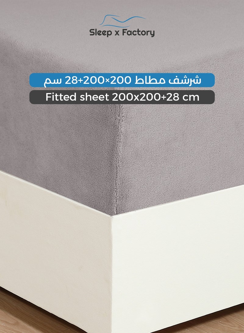 سليب × فاكتوري طقم مفرش شتوي مخمل مزخرف 6 قطع – مقاس كينج - Image 4