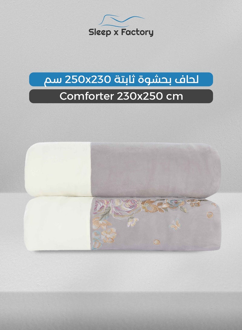 سليب × فاكتوري طقم مفرش شتوي مخمل مزخرف 6 قطع – مقاس كينج - Image 5