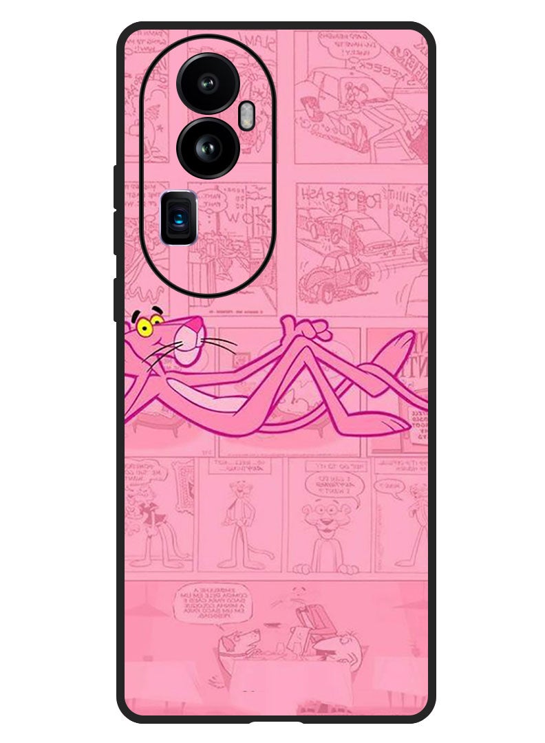 Protective Case Anti Scratch Shock Proof Bumper Cover For Oppo Reno 10 Pro Plus Pink Panther