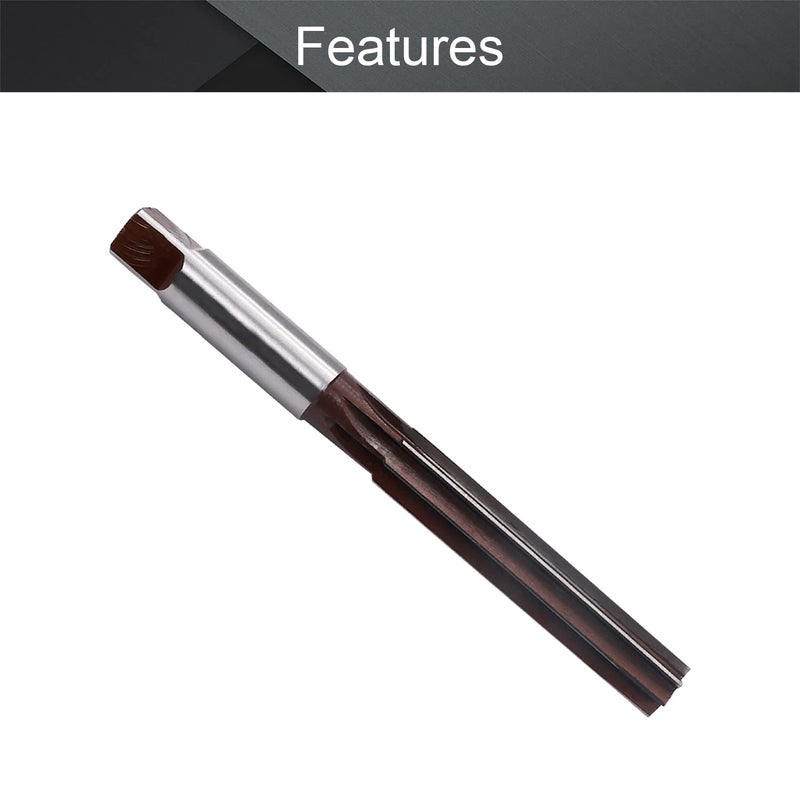 Utoolmart Hand Reamer, 18mm Chucking Reamer with Alloy Steel, H8 8 Straight Flutes 9Crsi Hand Milling Cutter Tool 1Pc - Image 3