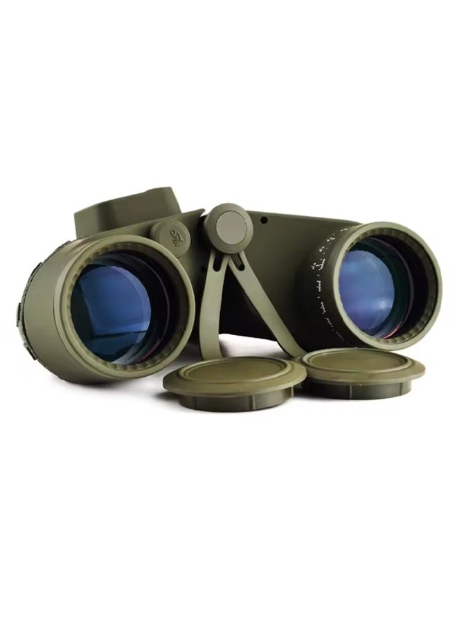 Generic - Binoculars 10×50, waterproof and moisture-resistant, with minimal internal light glare, equipped with a reticle scale and a range-finding compass. - Image 1