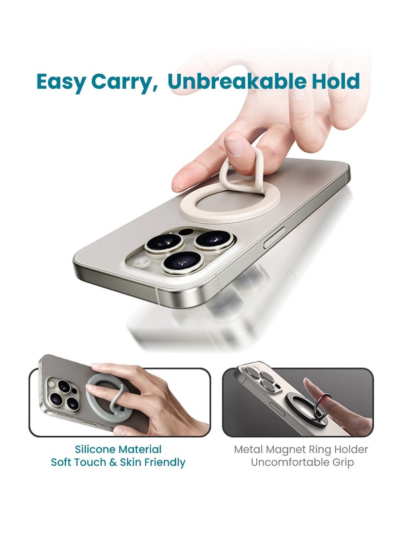 Concretization Drip Magnetic Phone Holder Compatible with MagSafe, Silicone Finger Ring – Secure  Comfortable Design - Image 1